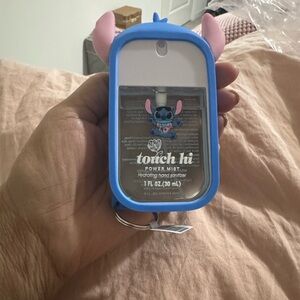NWT Stitch Blue Power Mist Hydrating Hand Sanitizer key chain